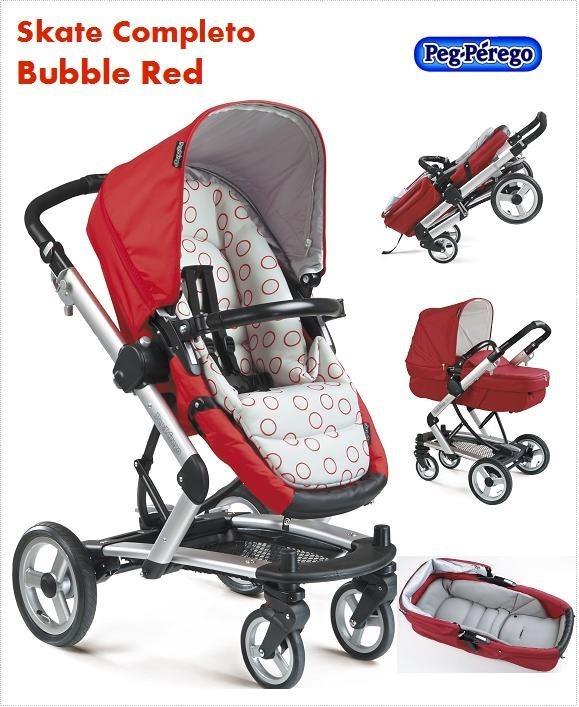 Peg Perego Skate babakocsi: piros karikás - BabaVár Baba és kismama ...