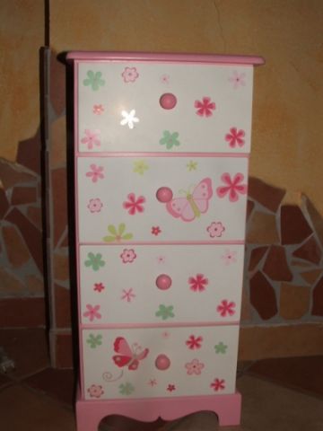 Rózsaszín Pillangós Komód Rózsaszín Pillangós Komód