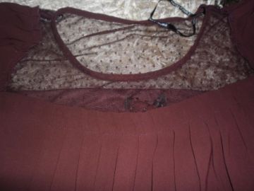 Mama Licious tüllös blúz bordó Mama Licious tüllös blúz bordó