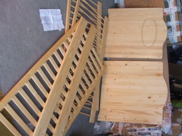 Tömör Fenyő átalakítható kiságy 70x140 Tömör Fenyő átalakítható kiságy 70x140