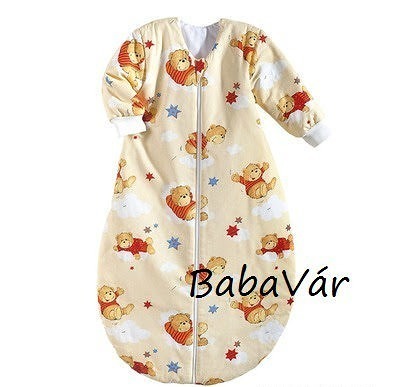 BabyNest kék egeres hosszú ujjú hálózsák