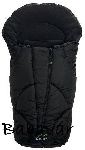 Babynest Super P5 fekete Bundazsák Babakocsiba