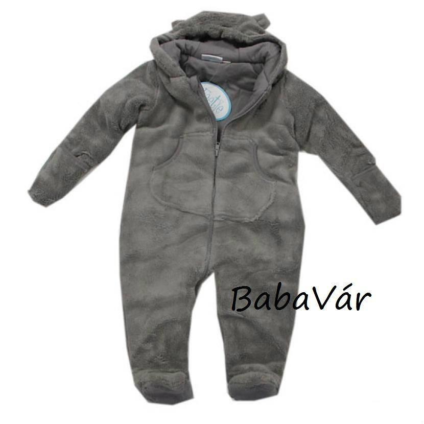 Feetje szürke plüss macifüles baba overál H. | BabaMamaOutlet.hu Feetje fehér plüss macifüles babakabát | BabaMamaOutlet.hu