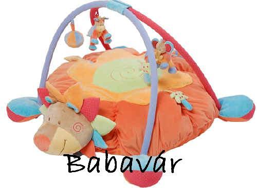 Nattou oroszlános babzsákos játszószőnyeg/ pihenő zsák/ babfészek