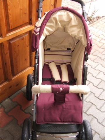 BabyWelt Nevada nagy kerekű sport babakocsi: bordó BabyWelt Nevada nagy kerekű sport babakocsi: bordó