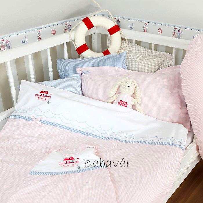 Alvi Sleep System "Baby-Maxchen" Hálózsák fehér mintás