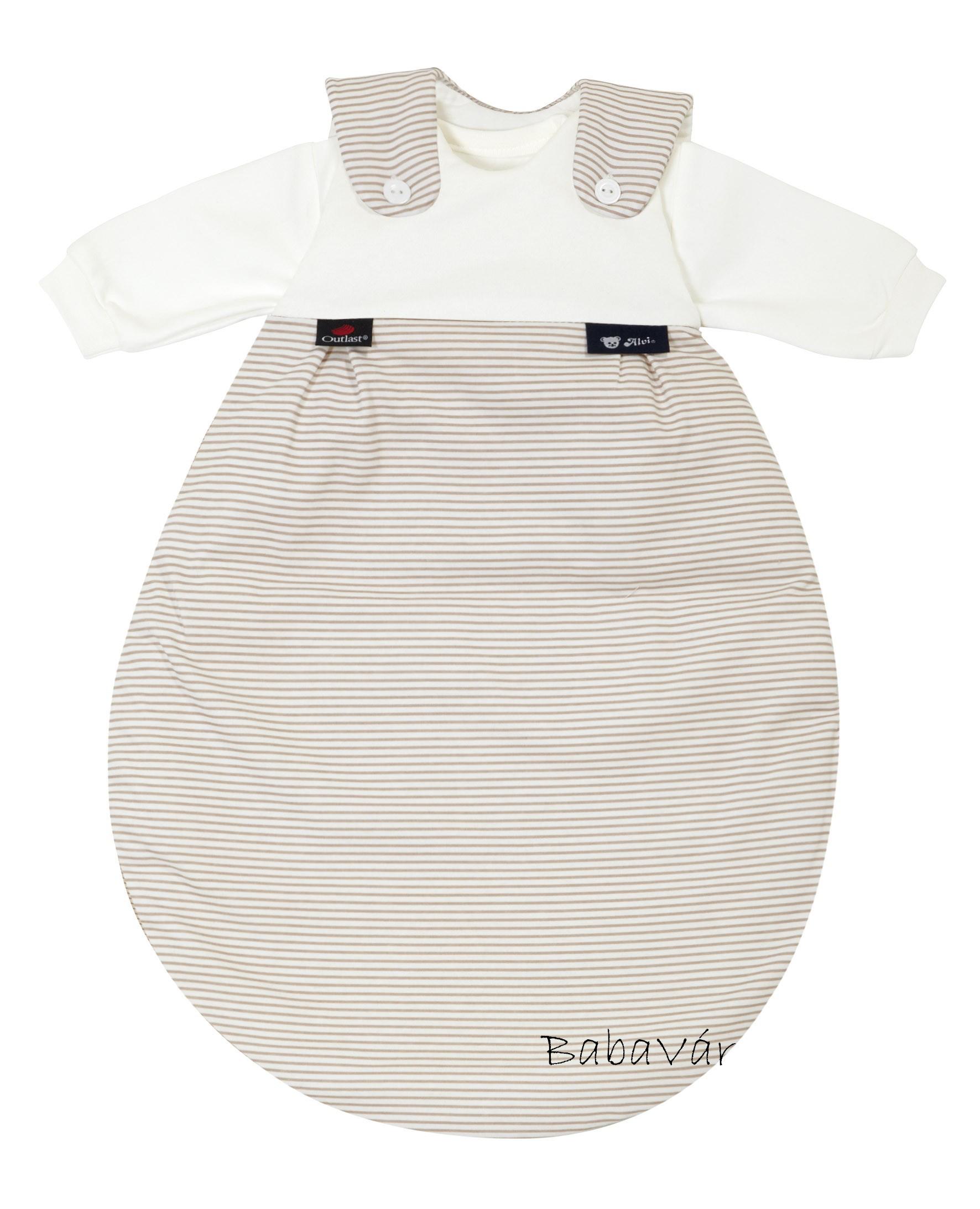 Alvi Sleep System "Baby-Maxchen" Hálózsák natur csíkos H.