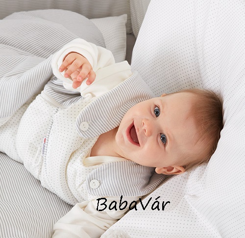 Alvi Baby-Mäxchen vastag ujjatlan Hálózsák pöttyös/csíkos