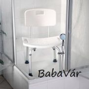 Rehaforum Medical háttámlás zuhanytartós Zuhanyszék zuhanytartóval Rehaforum Medical háttámlás zuhanytartós Zuhanyszék zuhanytartóval
