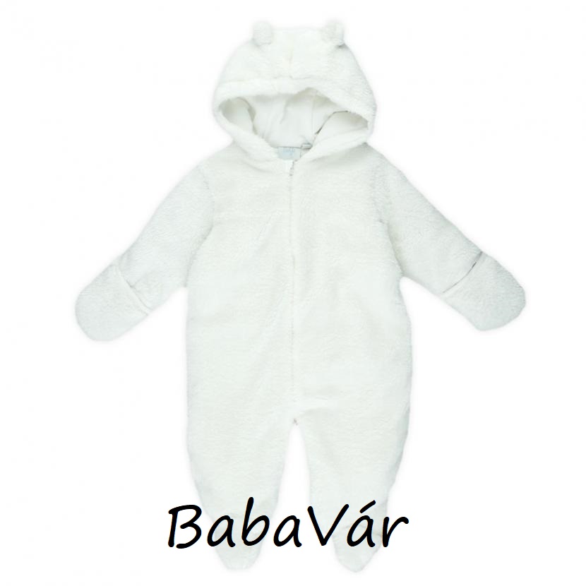 Feetje fehér plüss macifüles baba overall | BabaMamaOutlet.hu Feetje fehér plüss macifüles babakabát | BabaMamaOutlet.hu