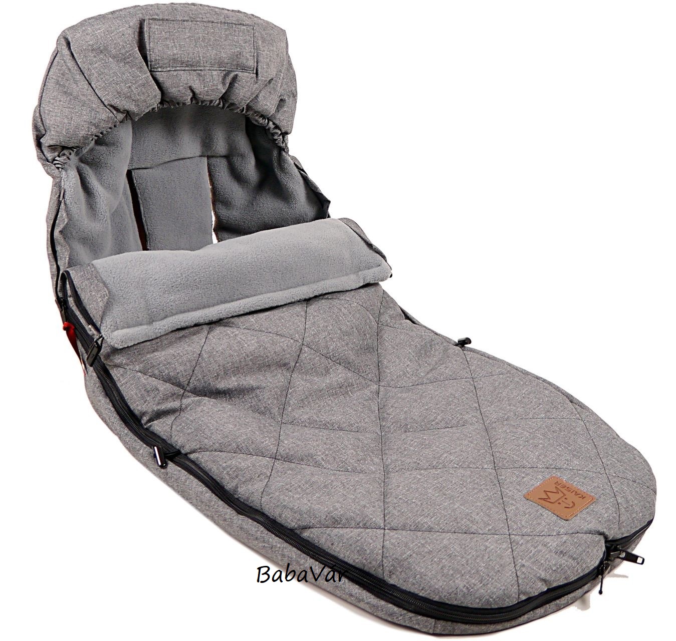 Kaiser Thermo Fleece  Bugaboo és Joolz Bundazsák Babakocsiba Anthrazit Melange