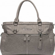 Little Company Pelenkázó táska Monaco Braided taupe, fonott, szürke-barna Little Company Pelenkázó táska Monaco Braided taupe, fonott, szürke-barna