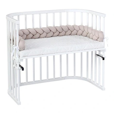 Babybay rácsvédő párna bölcsőbe / kiságyba Beige fonott 180cm