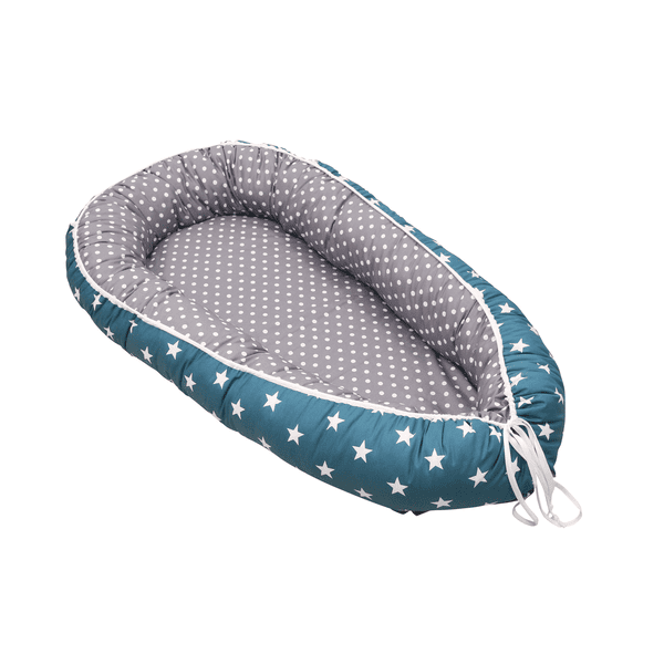 Ullenboom Babynest & Cocoon Petrol Grau babafészek